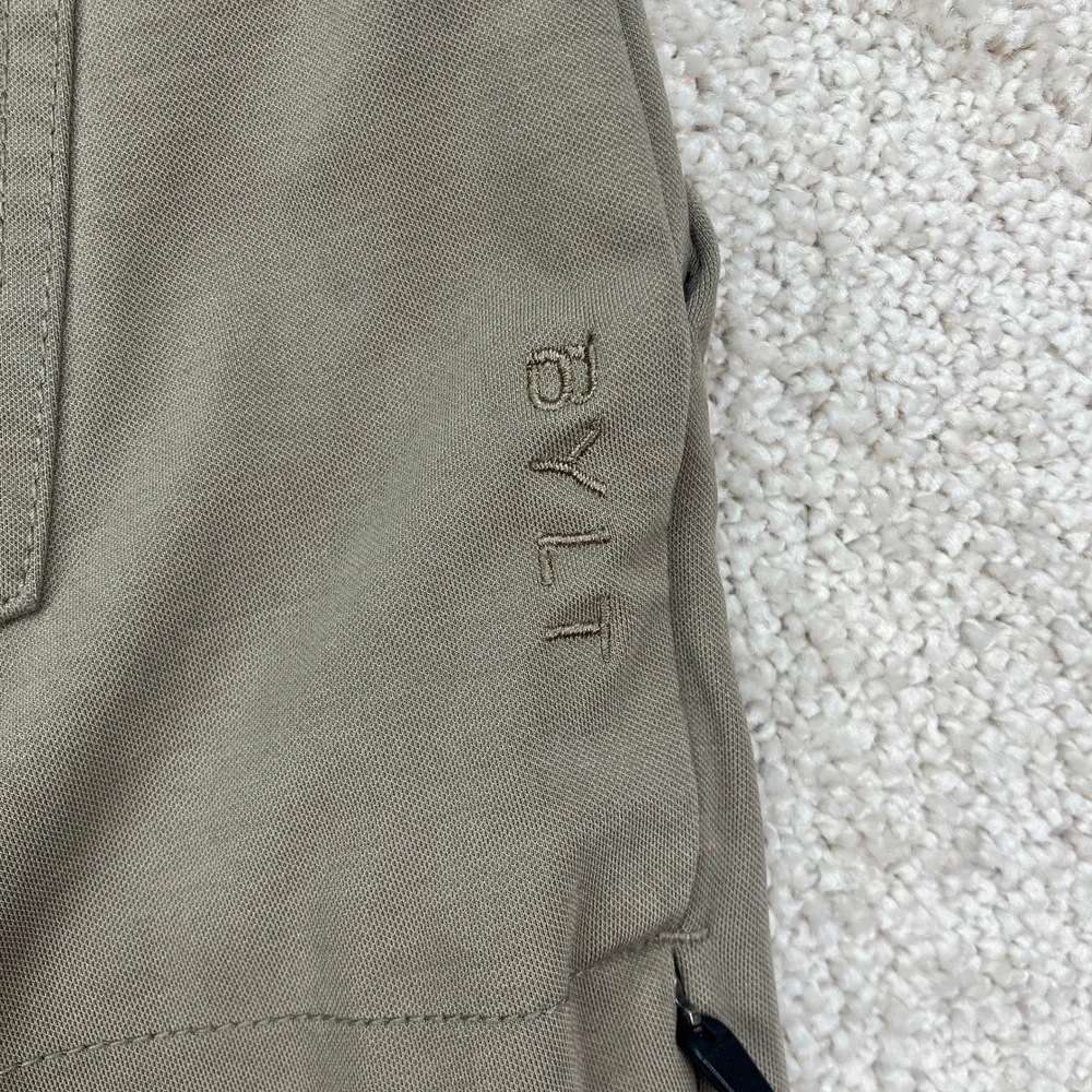 BYLT Men L Everyday Pant 2.0 Olive Green Stretch Tapered Performance Chino